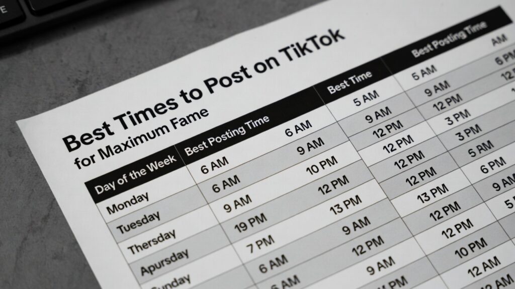 Best Time to Post on TikTok by Day in 2026